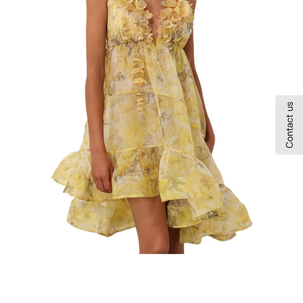 Zimmermann Floral Yellow Dress